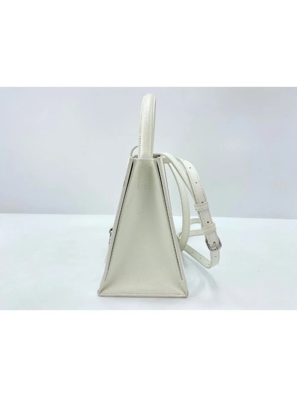 Balenciaga Handbag Leather 2-Way Hourglass